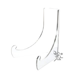 OnFireGuy 7.5" Clear Acrylic Shallow Bowl Display Stand for 9" - 11" Bowls