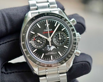 Omega Speedmaster Moon Phase chronograaf automatisch herenhorloge 304.30.44.52.01.001