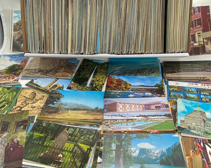 50 Vintage Random Blank Postcards for Postcrossing Decorating Crafts ...