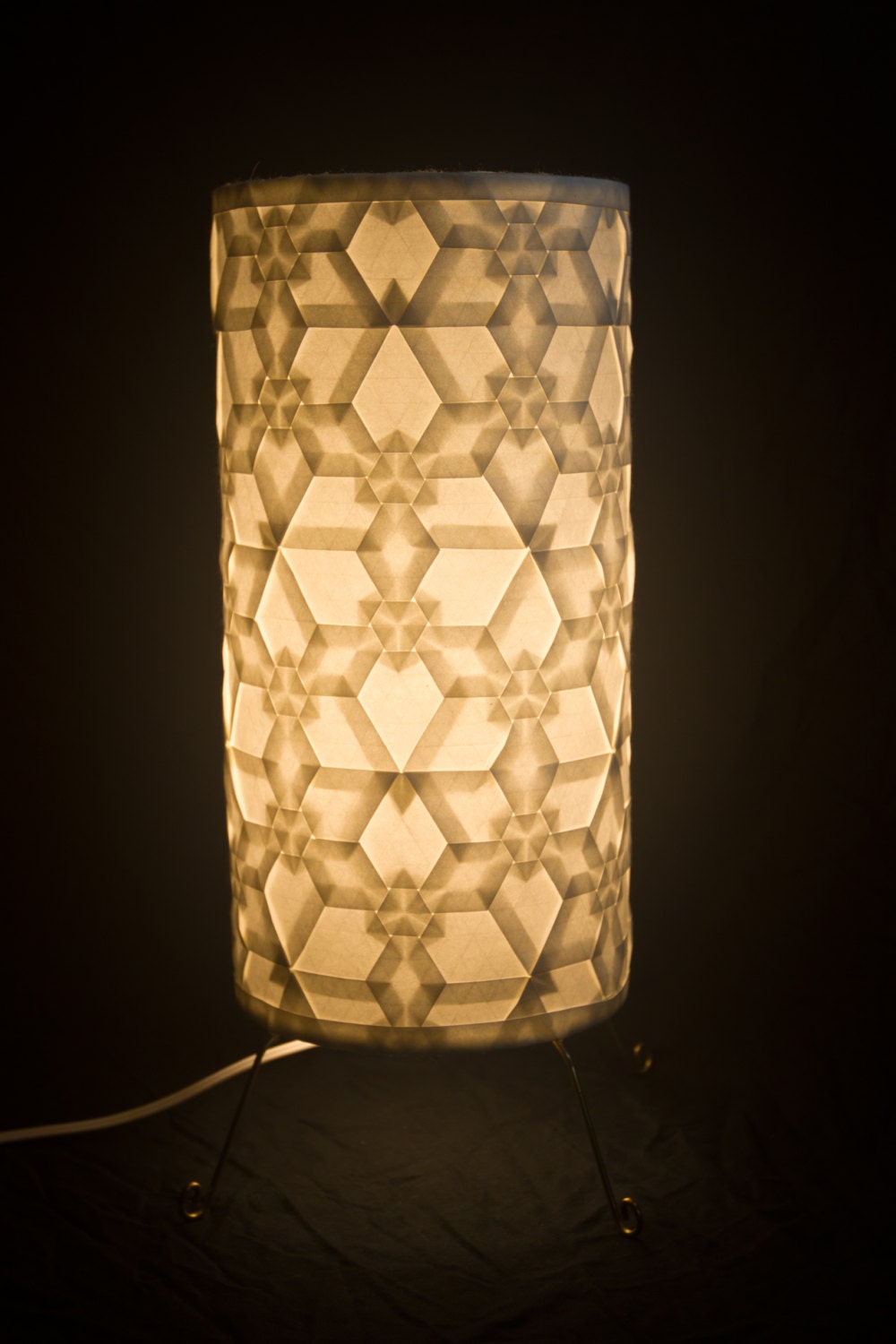 Origami Tessellation Luminary Lamp Inverted Trianglular | Etsy