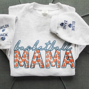 Basketball Mama game day crewneck sweatshirt, Personalized Sports Crewneck, Game Day Mama Shirt, Basketball Game Day, Custom Sport Name Bild 1