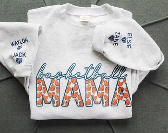 Basketball Mama game day crewneck sweatshirt, Personalized Sports Crewneck, Game Day Mama Shirt, Basketball Game Day, Custom Sport Name