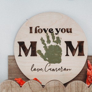 MOTHER'S DAY GIFT Mother's Day kids craft Childrens Gift for Mothers Day Kids Handprint Gifts for Mom Gifts for wife image 2