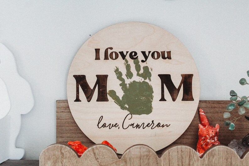 MOTHER'S DAY GIFT Mother's Day kids craft Childrens Gift for Mothers Day Kids Handprint Gifts for Mom Gifts for wife image 2