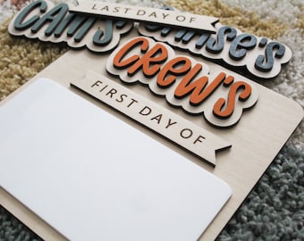 Personalized First/Last Day of School Sign: Photo Prop