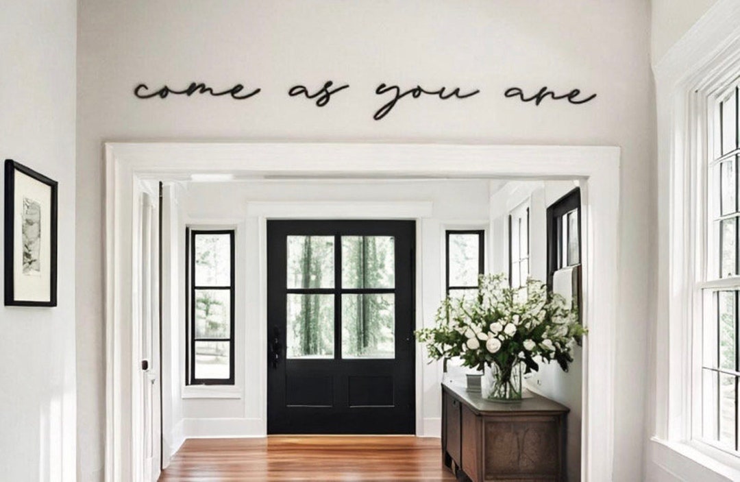 Come As You Are By Erin Barrett - Mirrored Frame Wall Art - White main image 1