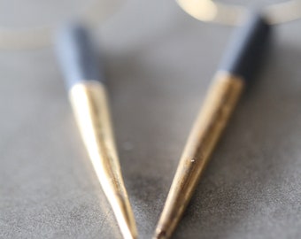 Sea urchin, porcelain earrings