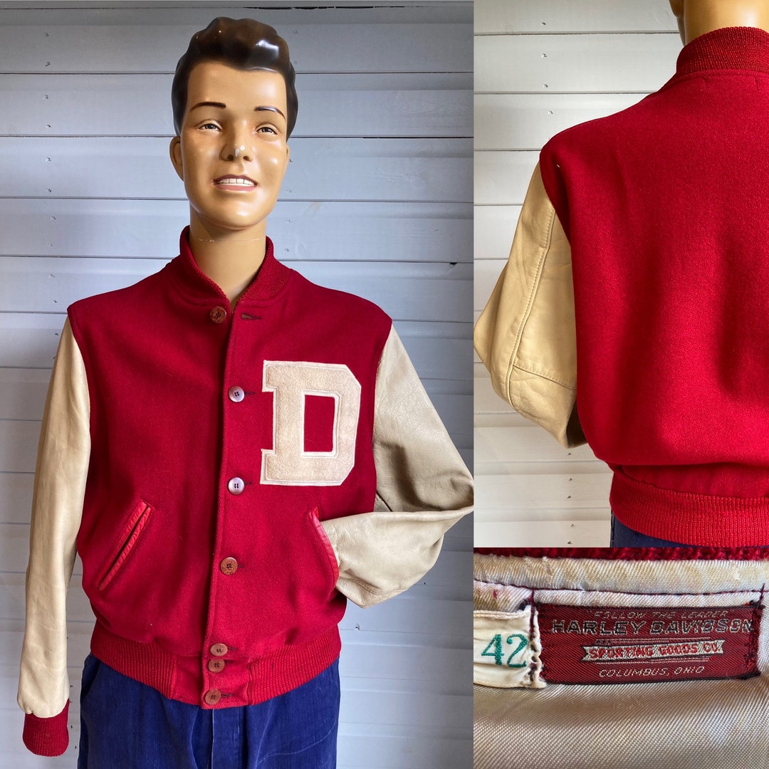 ORIGINAL 1950s HARLEY DAVIDSON Varsity Style Jacket - Etsy
