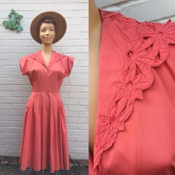 ORIGINAL 1950'S COTTON DRESS R&K Originals