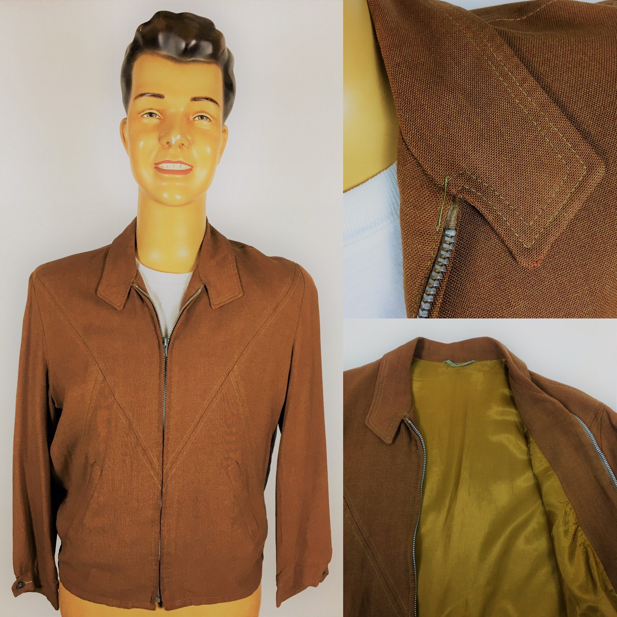 Image of 1950’S Linen Rayon Ricky Jacket
