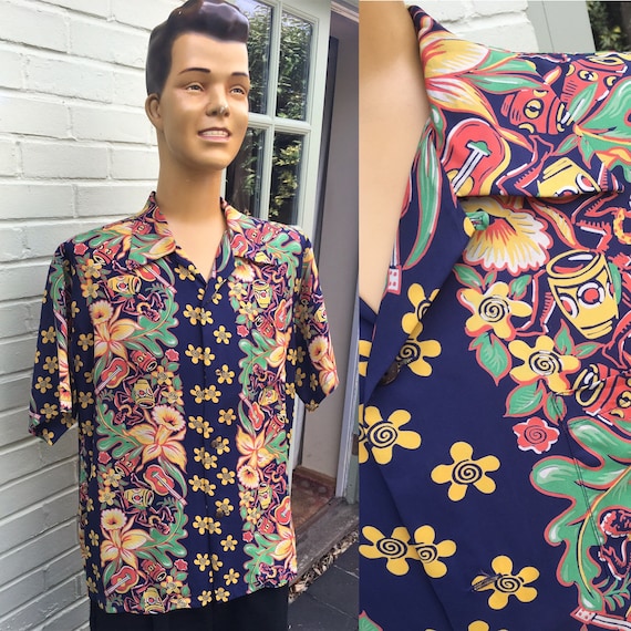 SUN SURF RAYON Aloha Men’s Hawaiian Shirt