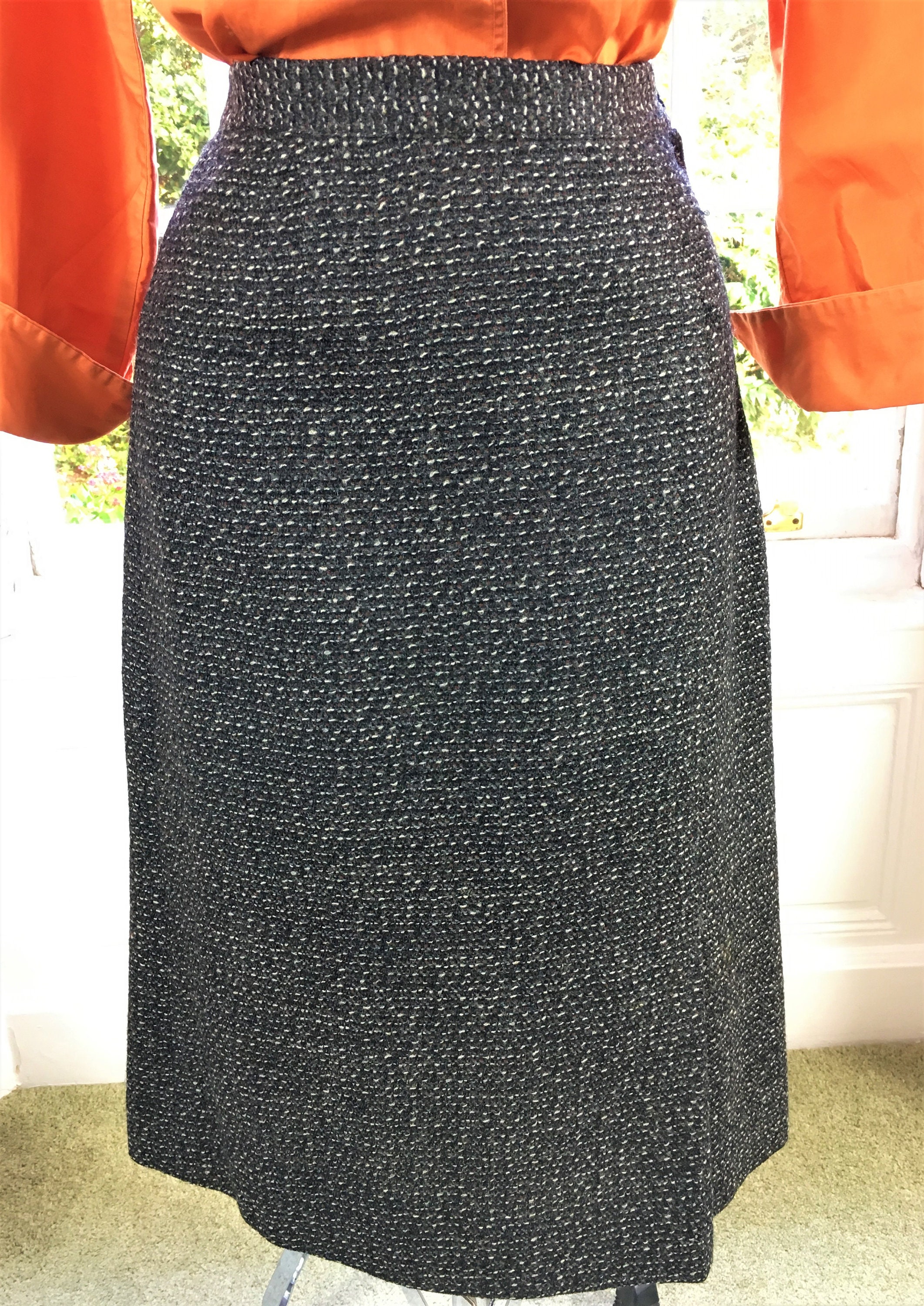 Image of 's Jantzen Dark Grey Wool Skirt