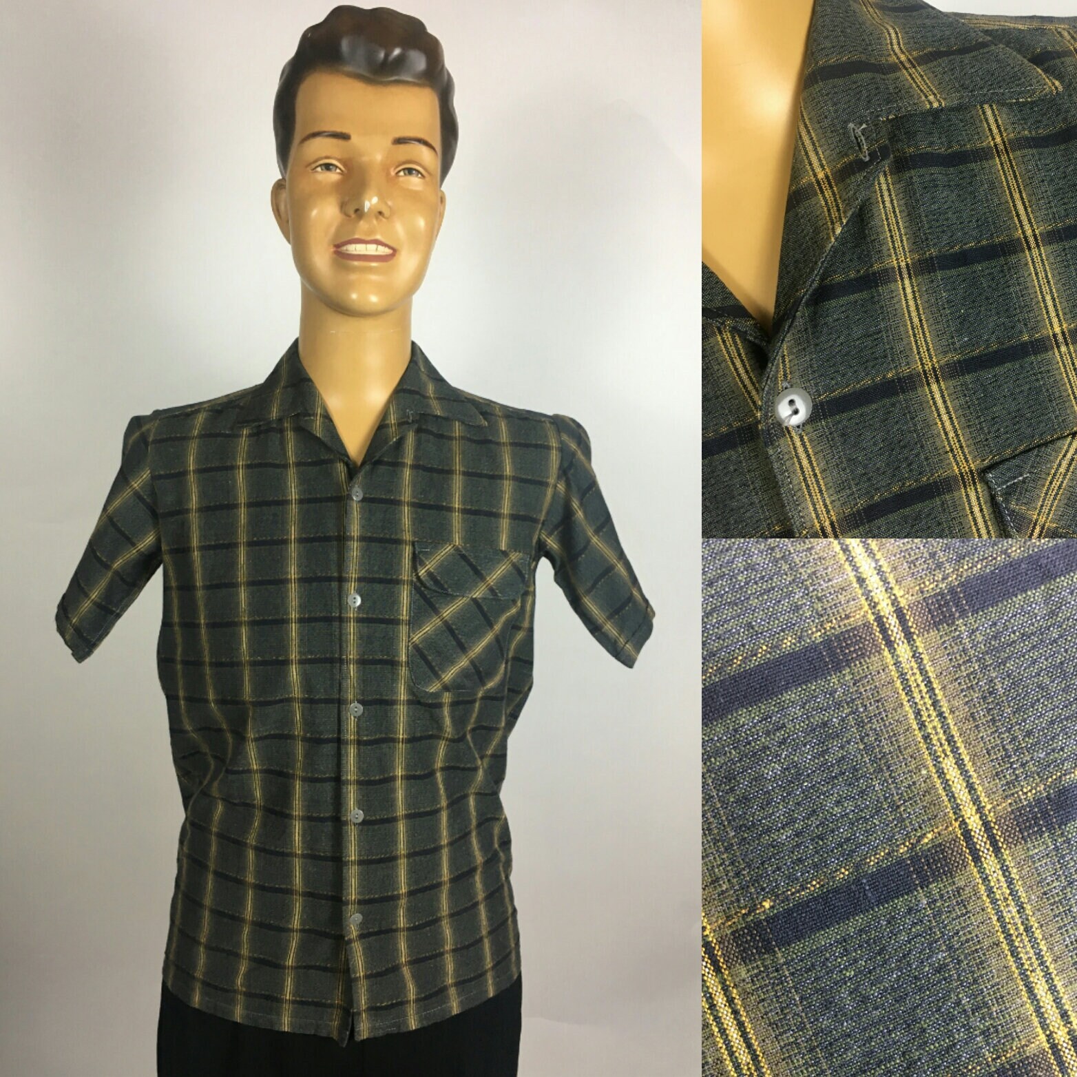 Image of Original 1950's 1960's Mens Leisure Shirt