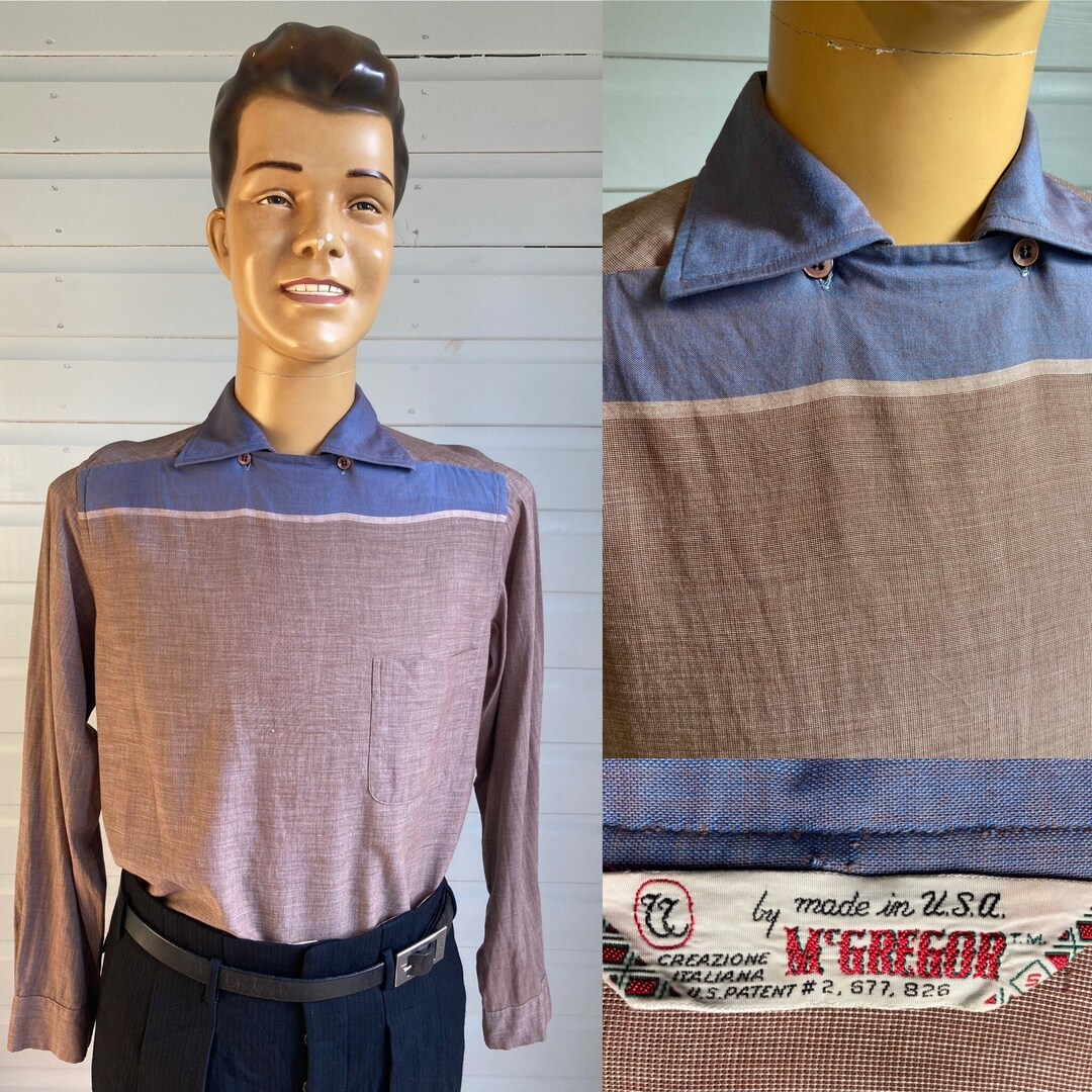 ORIGINAL 1950s CASINO STYLE Long Sleeve Shirt - Etsy ORIGINAL 1950s CASINO STYLE Long Sleeve Shirt - Etsy