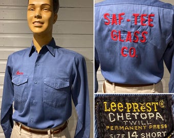 1960s WORK SHIRT Chain Stitch