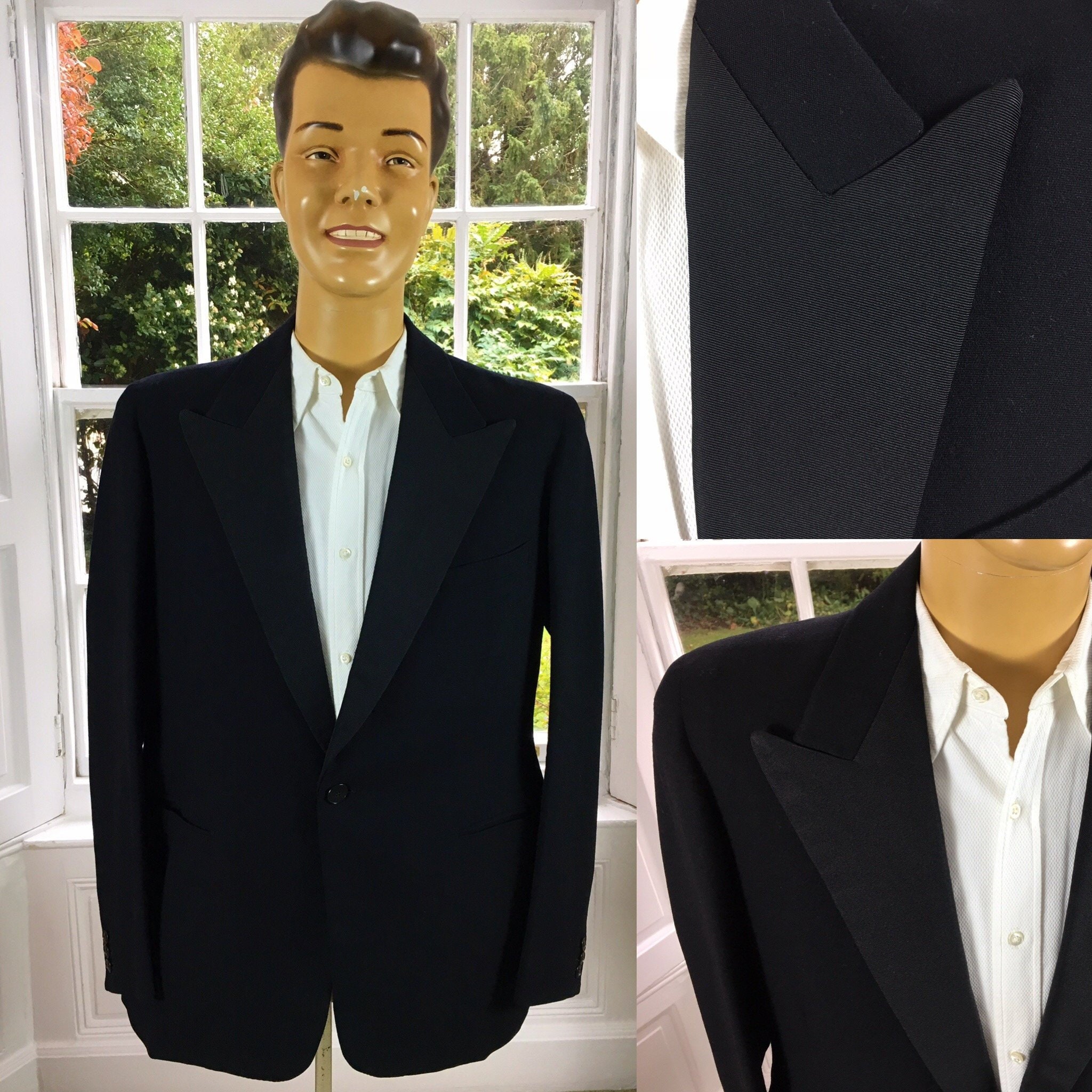Image of 1952 Wool Tux Dinner Jacket Vintage
