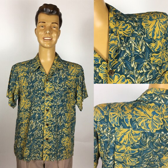 SUN SURF RAYON Aloha Men’s Hawaiian Shirt