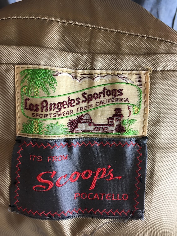 30s40s Nubuck leather&wool combi jacket