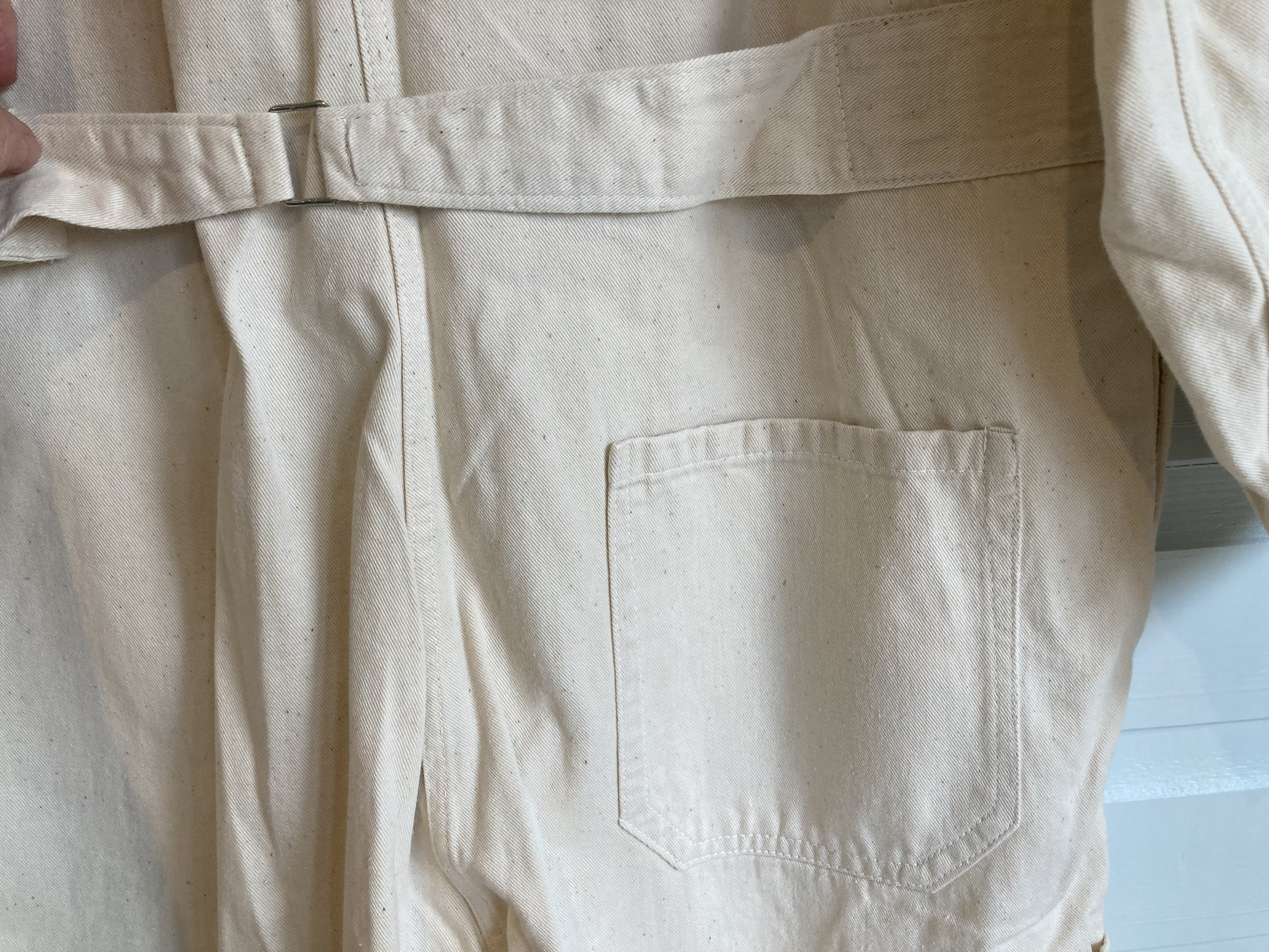 ORIGINAL 1950s SHELL OIL Belt Back Coveralls Overalls