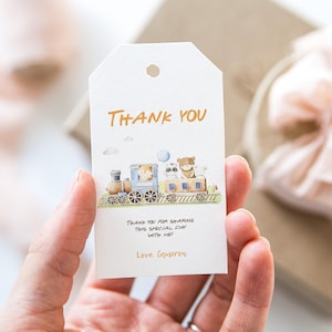 Train Birthday Thank You Tags: Chugga Two Two Party Favors (INSTANT DOWNLOAD)