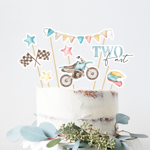 Light Blue Cake Toppers Etsy