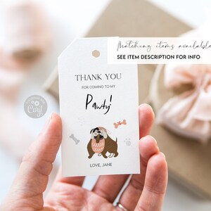 Editable Dog Birthday Party Invitation Puppy Birthday Invite Pink Girl ...