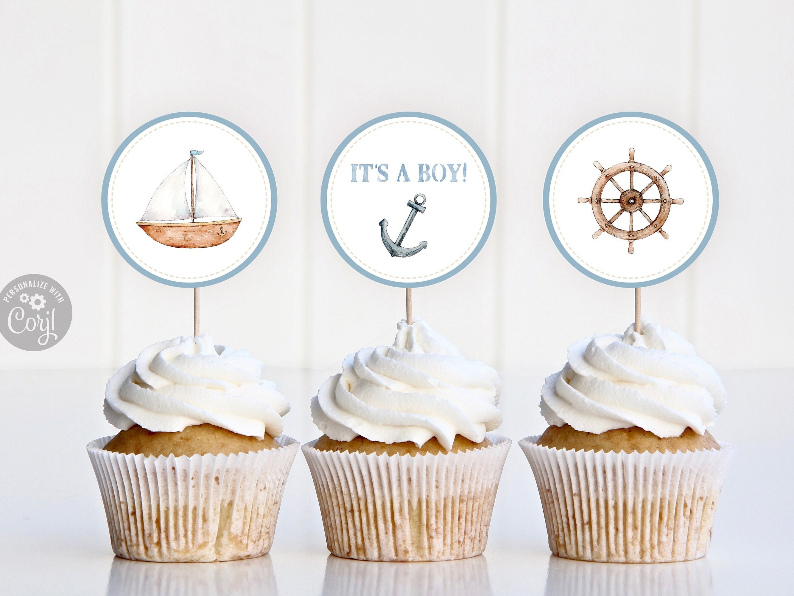 Nautical Baby Shower Cake Topper -  Canada