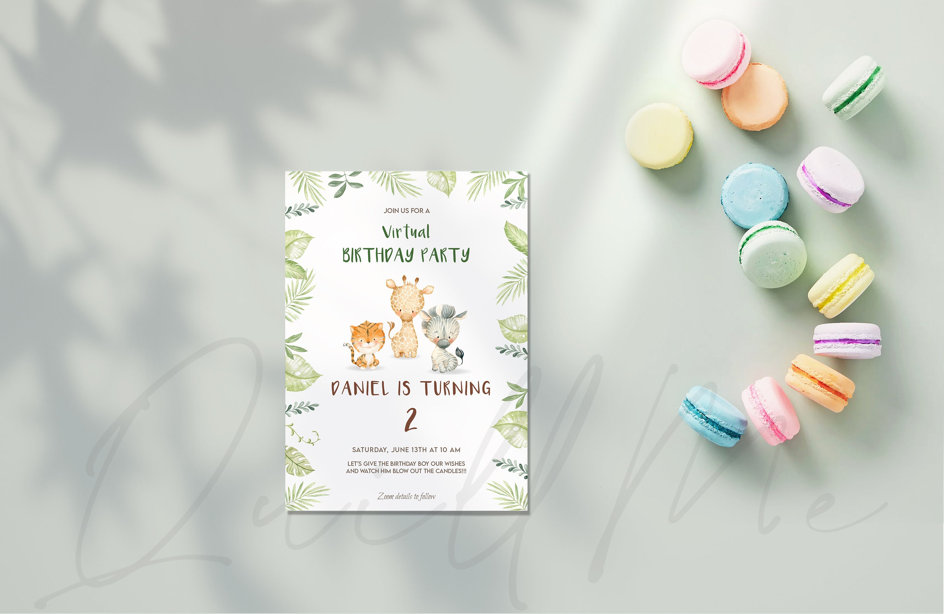 Birthday Card Mockup Wedding invitation mock up Invitation