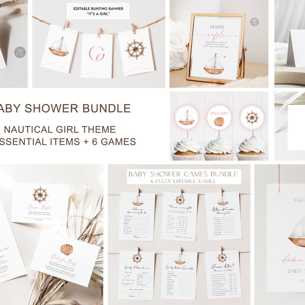 Nautical Girl Baby Shower - Etsy
