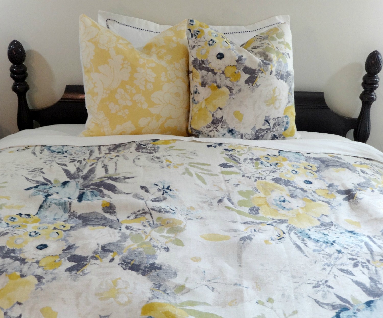 Twin Queen King Linen Duvet Cover/ P Kaufmann Lisette Etsy