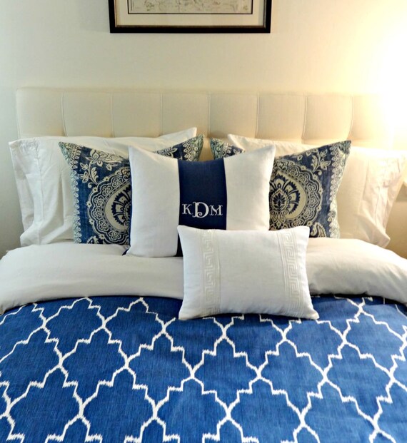 Twin Queen King Lacefield Monaco Linen Duvet Cover Designer Etsy