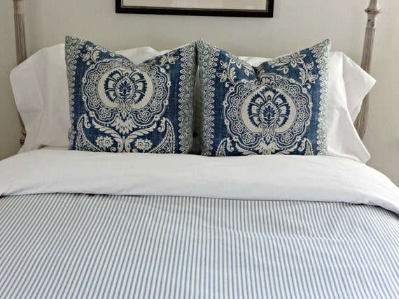 Twin Queen King Custom Linen Duvet Cover Waverly Designer Etsy