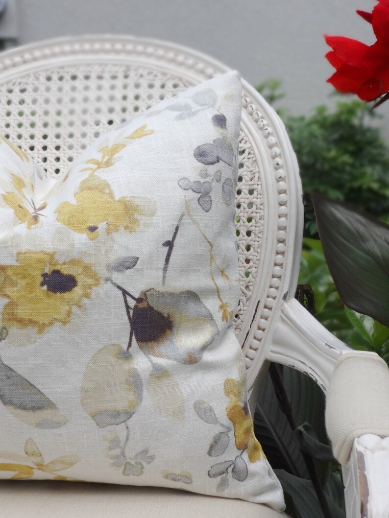 Linen Pillow Cover Vern Yip 18x18 20x20 22x22 24x24/ Yellow Etsy