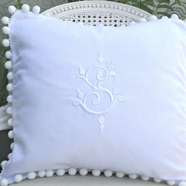 Pom Pom Pillow - Etsy