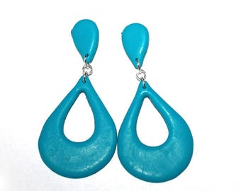 Modern earrings, handmade, earrings turquoise, hanging earrings, earrings turquoise,