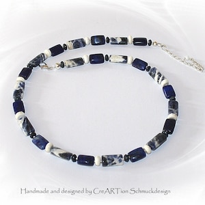Necklace, necklace, necklace lapis lazuli and sodalite, necklace lapis lazuli, lapis lazuli,