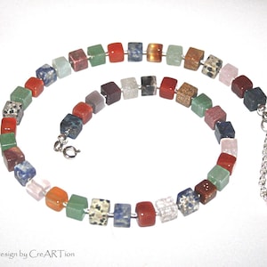 necklace, collier, gestone mis, cube necklace