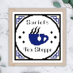 Suriel's Tea Shoppe - Cross Stitch Pattern - PDF