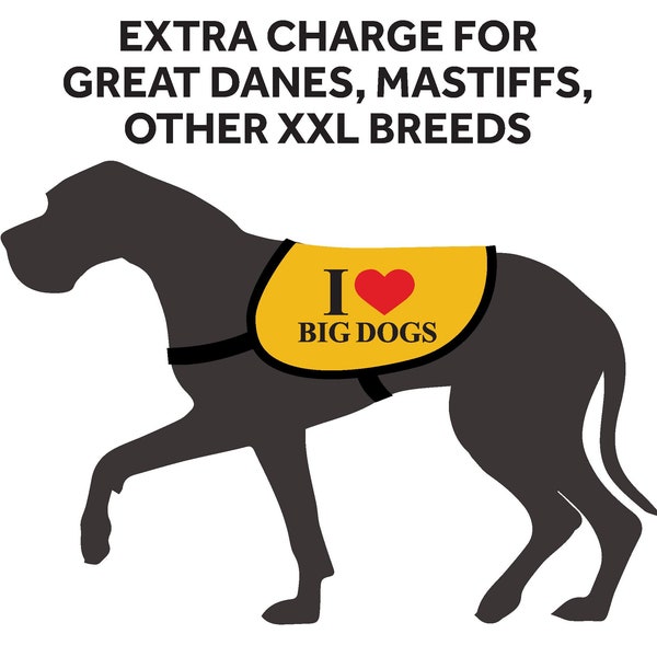 Extra Charge for XXL Dogs Over 100 lbs - Add-On for Great Danes, Mastiffs, Great Pyrs