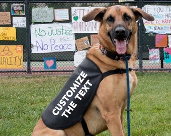 PERSONNALISEZ votre veste/gilet pour chien - vous choisissez le texte !