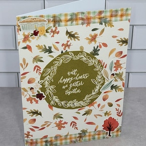 Bonjour l'automne - Grandes cartes blanches