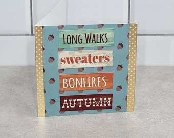 Autumn/Fall Little Cards - Set of 8