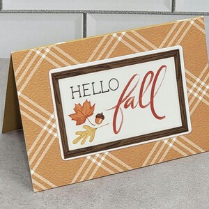 Welcome Fall - Petites cartes rectangulaires dorées