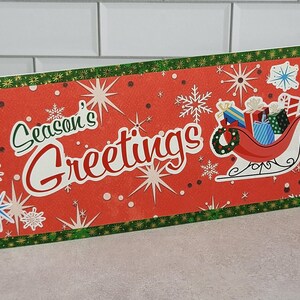 Grandes cartes de Noël rétro