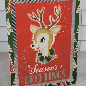 Season&#39;s Greetings Vintage Christmas Cards - Set of 4