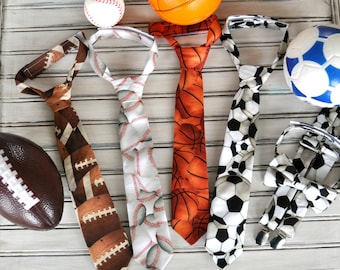 Sports Tie, Skinny Tie, Pocket Square, Skinny, Regular or Bowtie and Suspenders for Men, Youth, Boys, Gift, Ships Fast