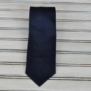 Navy Linen Tie Navy Skinny Tie Navy Regular Tie for Men - Etsy
