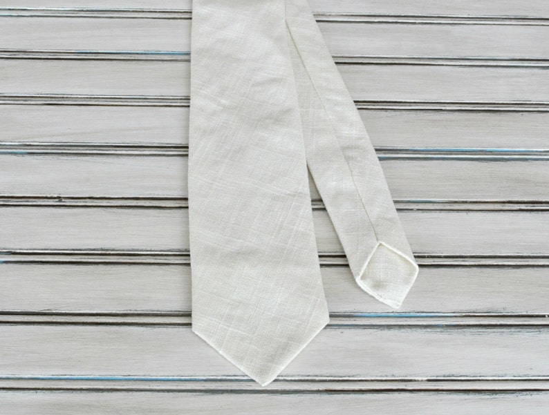 mens cream tie