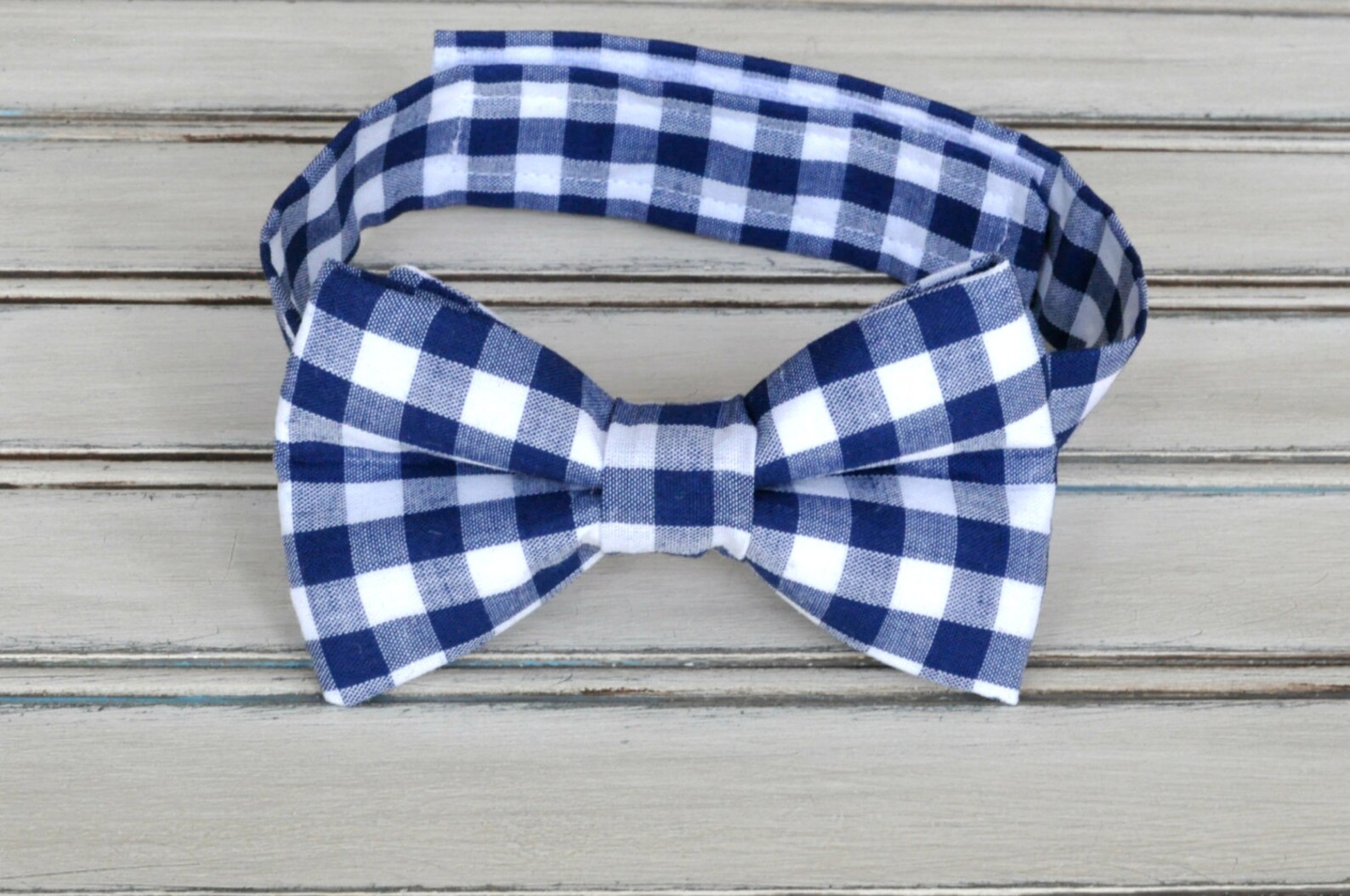 Navy Blue Gingham Bow Tie and Suspenders Regular Tie or Bow Etsy