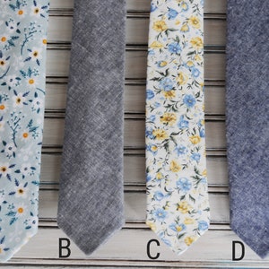 Floral skinny ties, Linen skinny ties, Regular ties, bow and suspender sets for Wedding, Prom, Grromsan, ringbearer, All sizes.